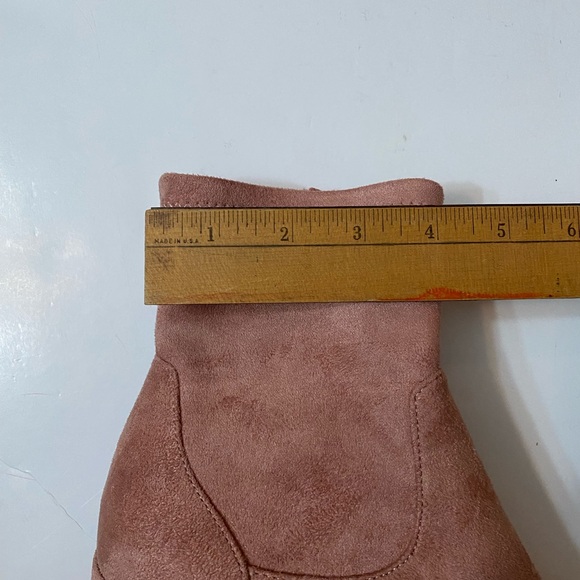 Old Navy Faux-suede Slim-calf Block-heel Boots women’s  7.5, pink - Picture 7 of 13